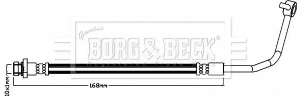 BORG & BECK Тормозной шланг BBH8216